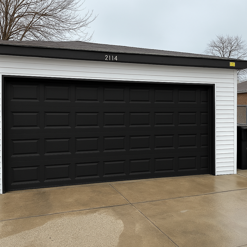 Residential garage doors in Chicago — new installation